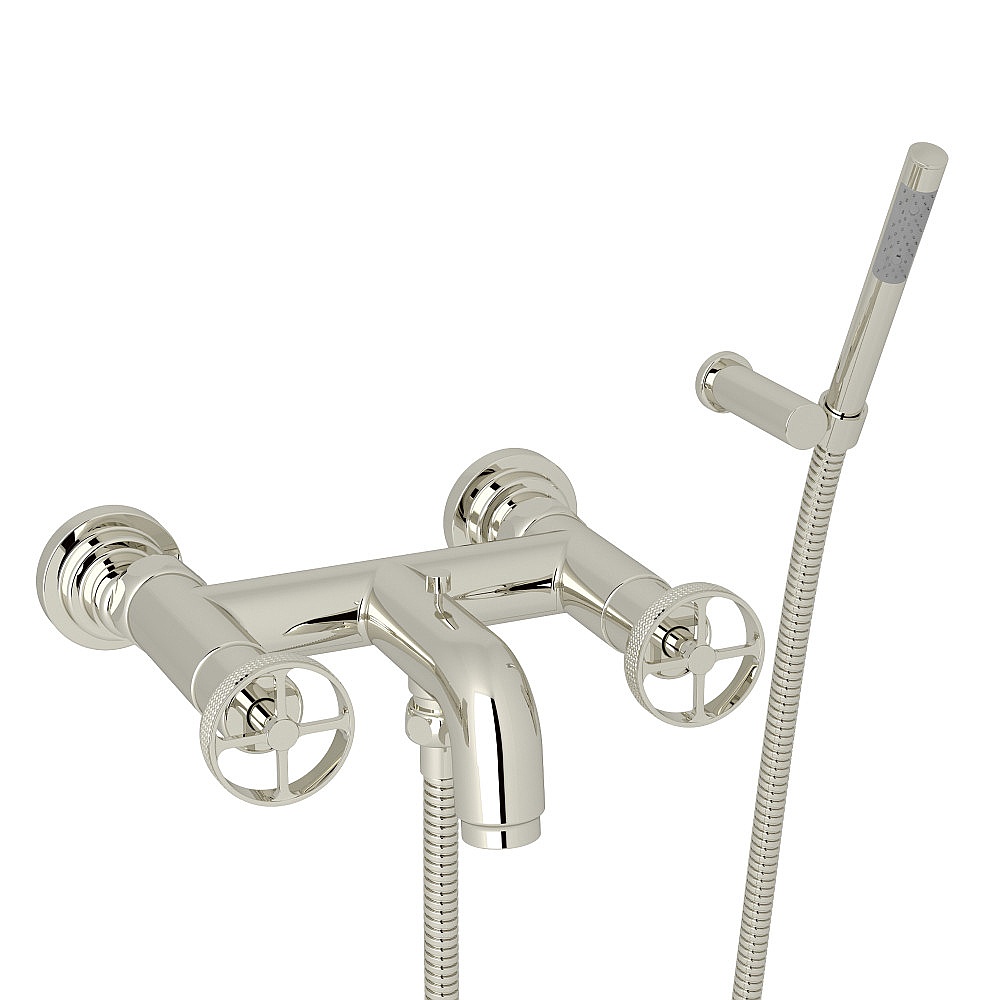Rohl A3302IWPN Campo™ Exposed Wall Mount Tub Filler - Polished Nickel