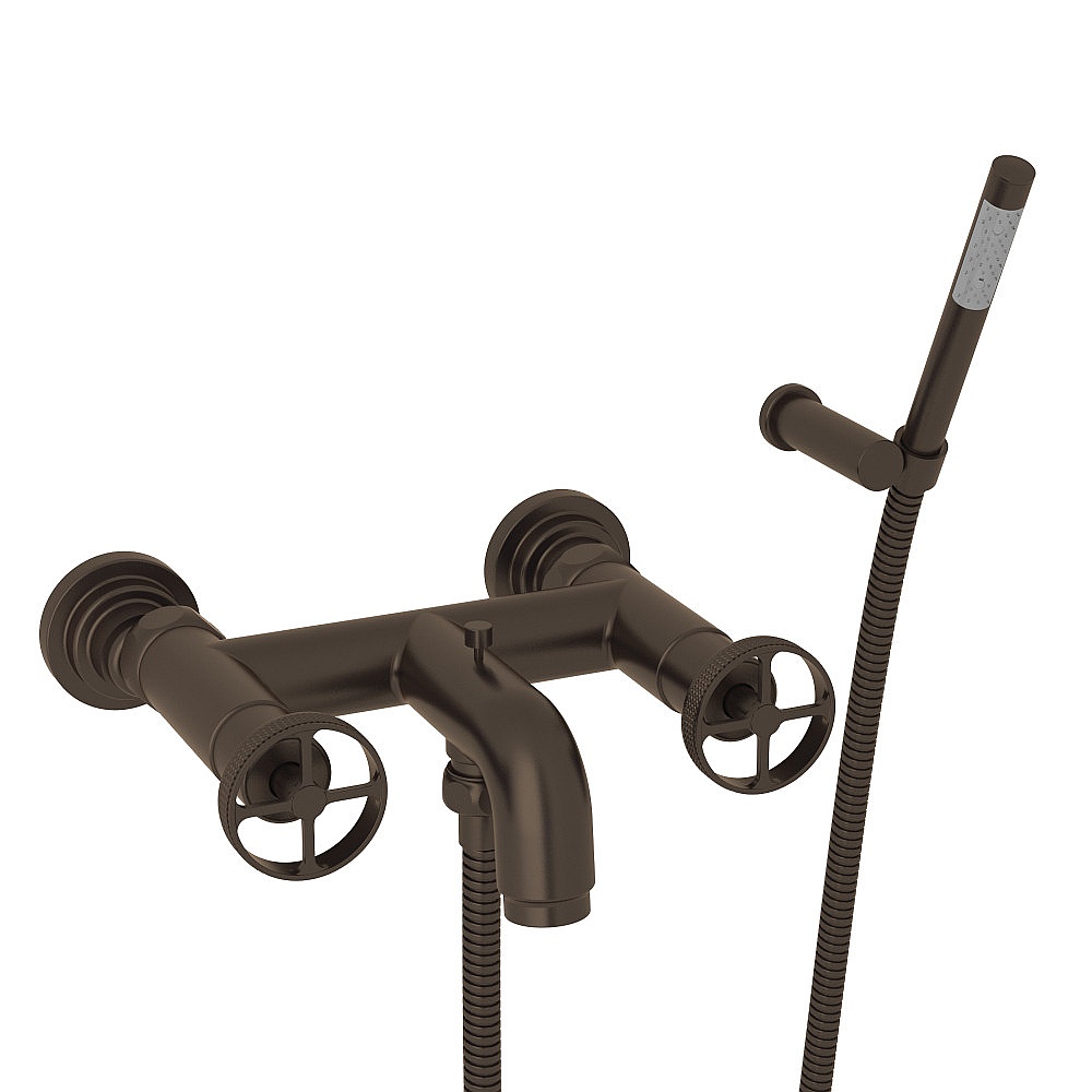 Rohl A3302IWTCB Campo™ Exposed Wall Mount Tub Filler - Tuscan Brass