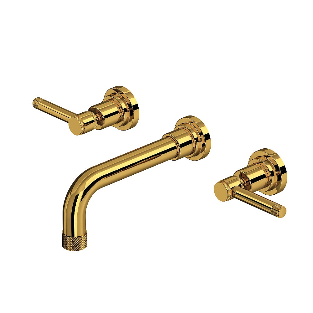 Rohl A3307ILULBTO-2 Campo™ Wall Mount Lavatory Faucet Trim - Unlacquered Brass