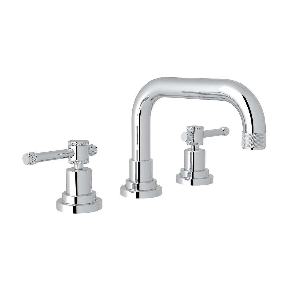 Rohl A3318ILAPC-2 Campo™ Widespread Lavatory Faucet With U-Spout - Polished Chrome