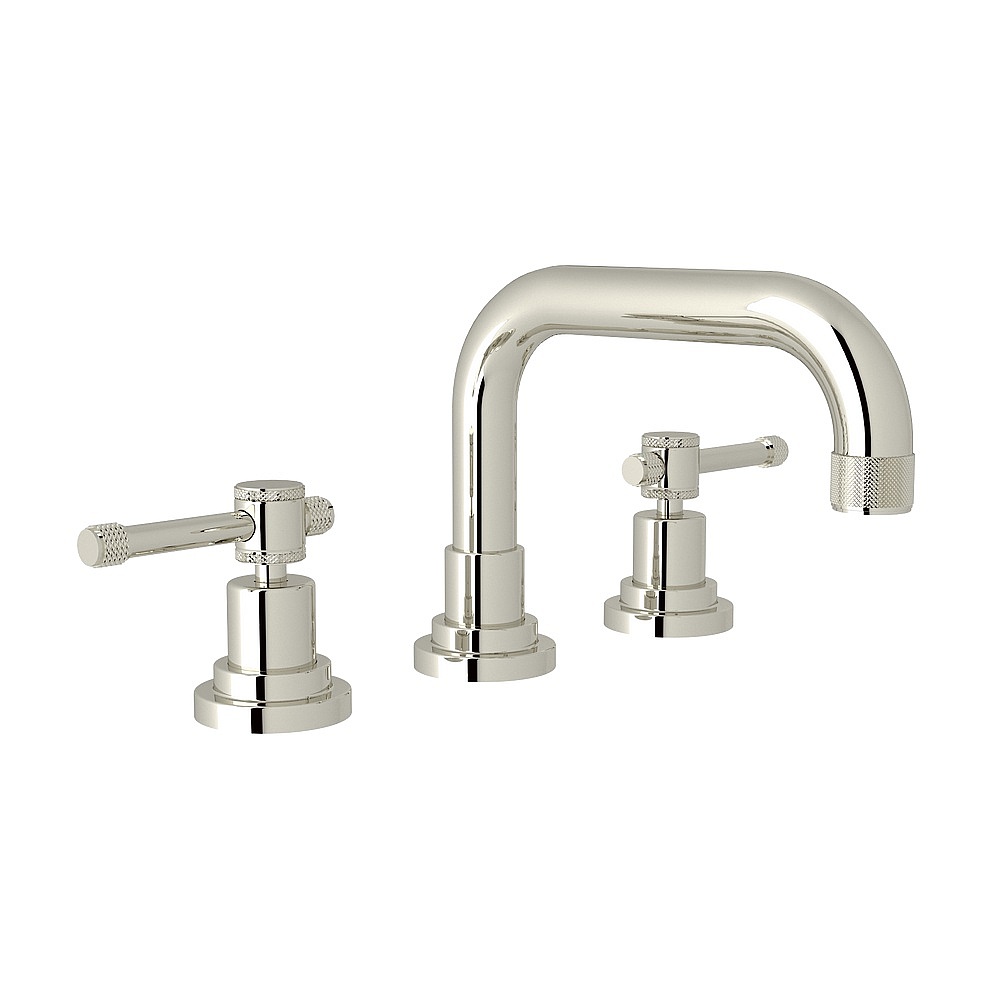 Rohl A3318ILPN-2 Campo™ Widespread Lavatory Faucet With U-Spout - Polished Nickel