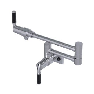 Rubinet 8EHOLCHMB H2O Wallmount Pot Filler - Chrome/Matte Black