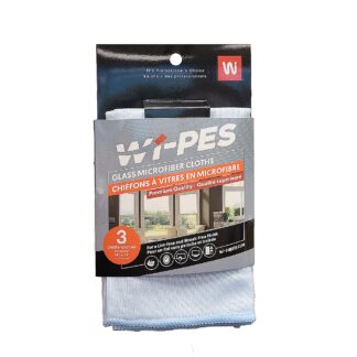 Wi-Pes RMF-G3P Glass Microfiber Cloths, 3 Pack