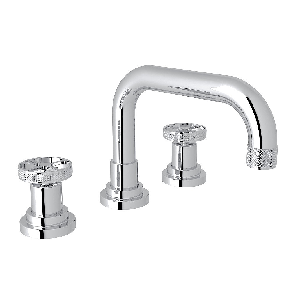 Rohl A3318IWAPC-2 Campo™ Widespread Lavatory Faucet With U-Spout - Polished Chrome