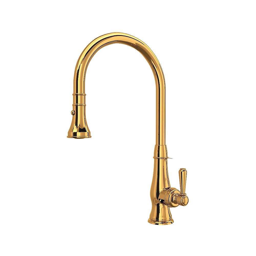 Rohl A3420LMIB-2 Patrizia™ Pull-Down Kitchen Faucet - Italian Brass