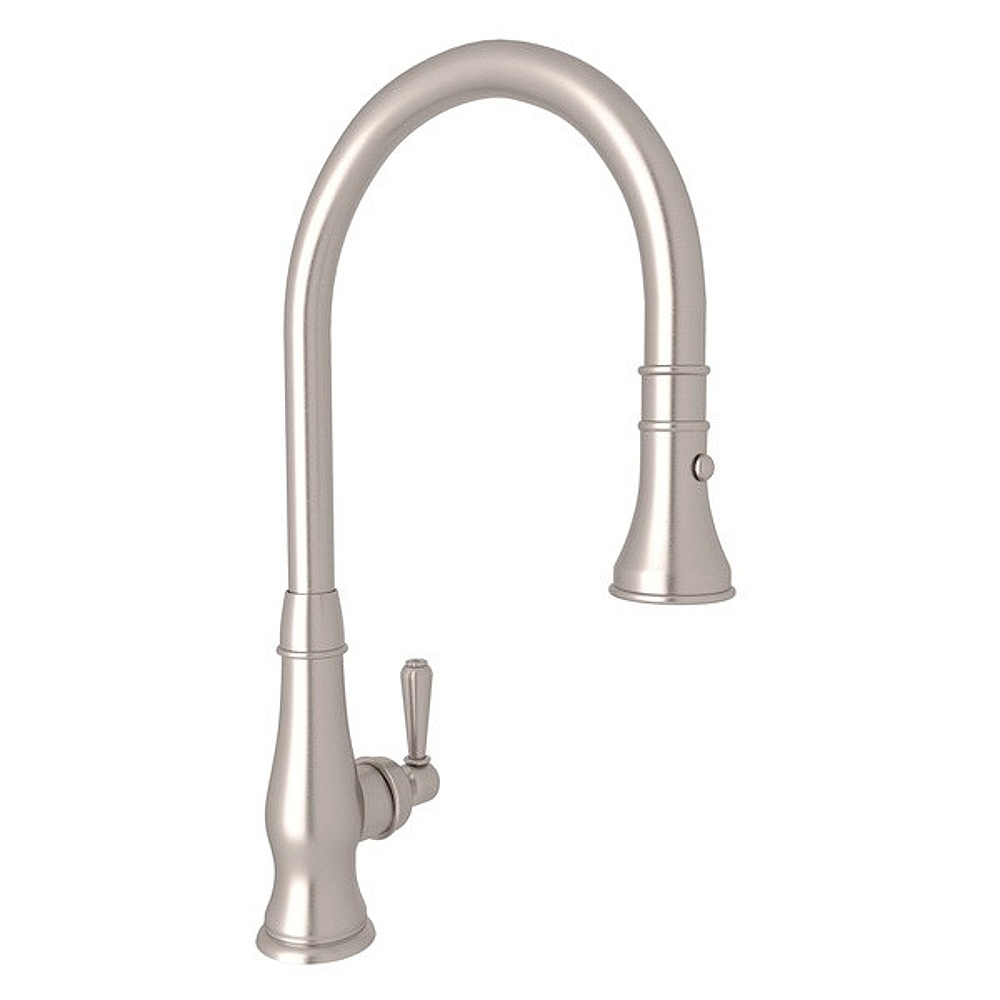 Rohl A3420SLMSTN-2 Patrizia™ Pull-Down Bar/Food Prep Kitchen Faucet - Satin Nickel