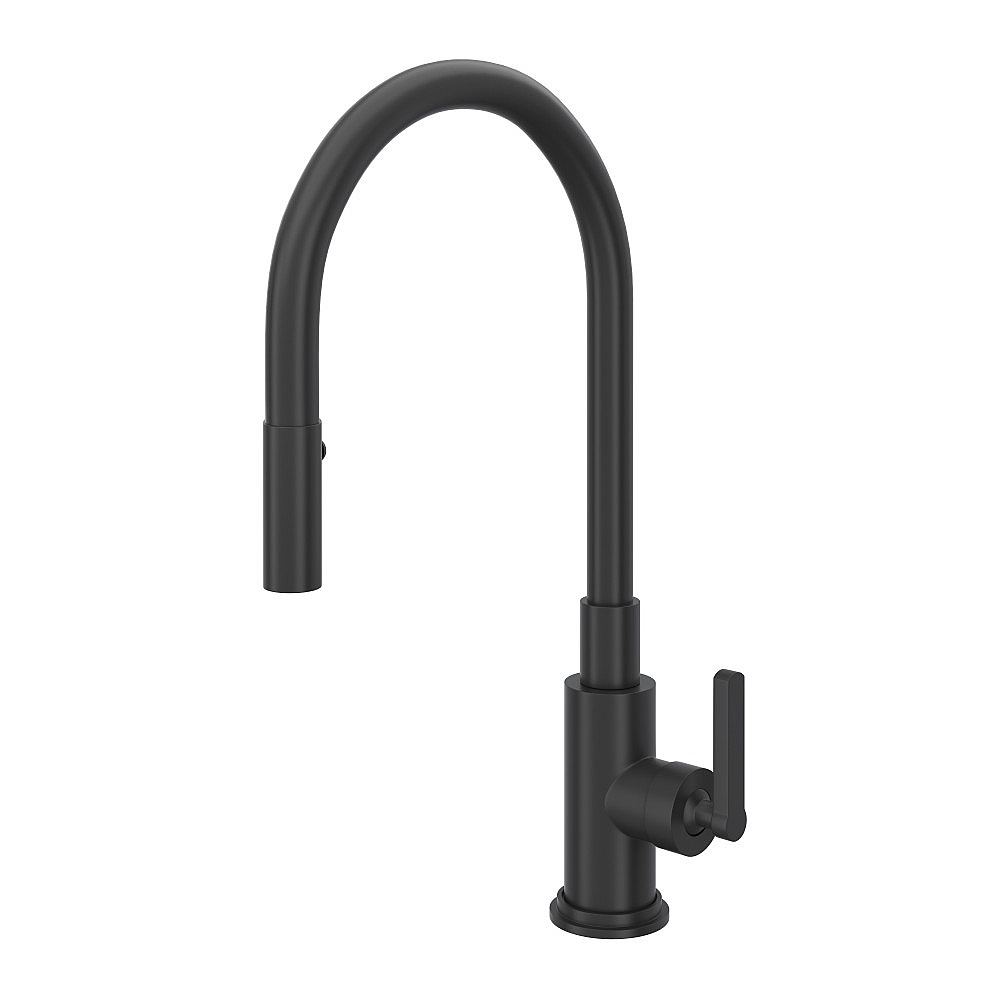 Rohl A3430LMMB-2 Lombardia® Pull-Down Kitchen Faucet - Matte Black