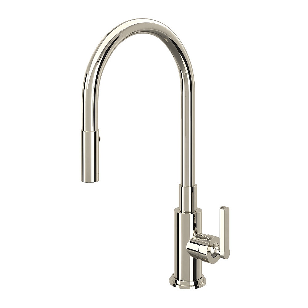 Rohl A3430LMPN-2 Lombardia® Pull-Down Kitchen Faucet - Polished Nickel