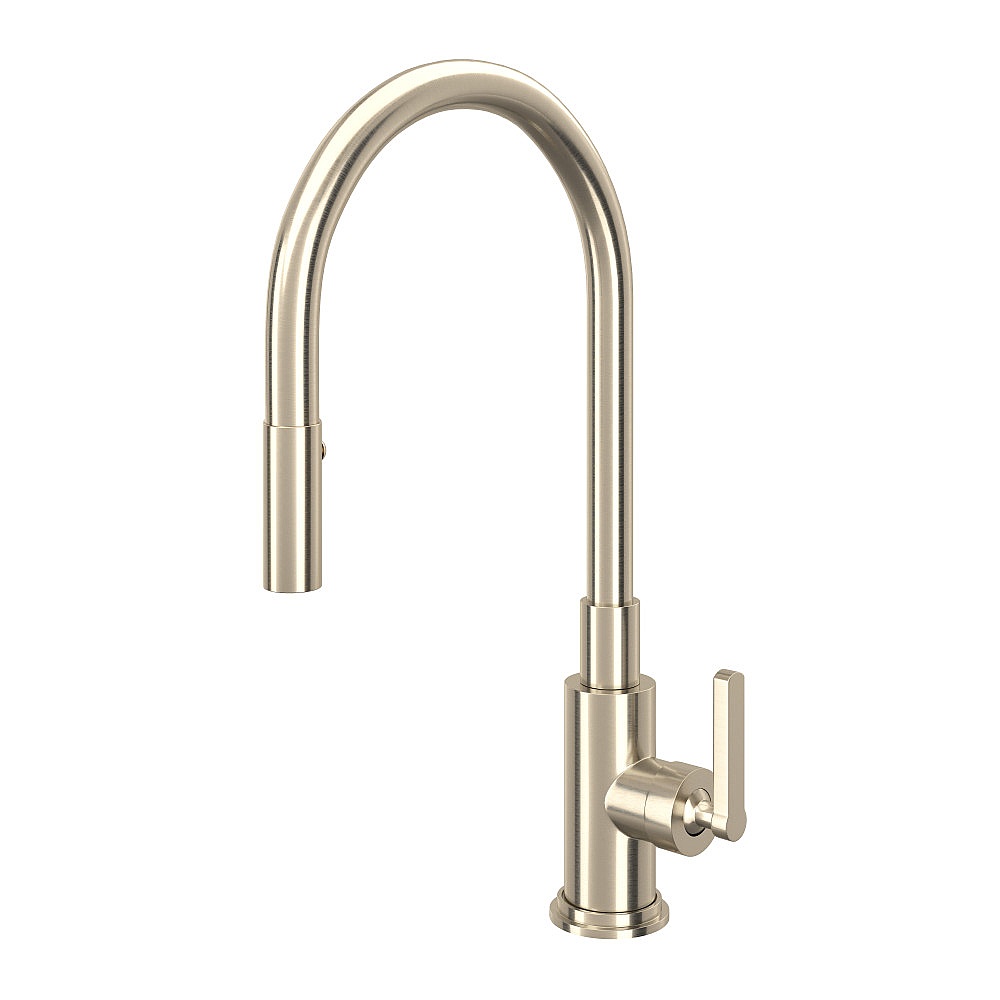 Rohl A3430LMSTN-2 Lombardia® Pull-Down Kitchen Faucet - Satin Nickel