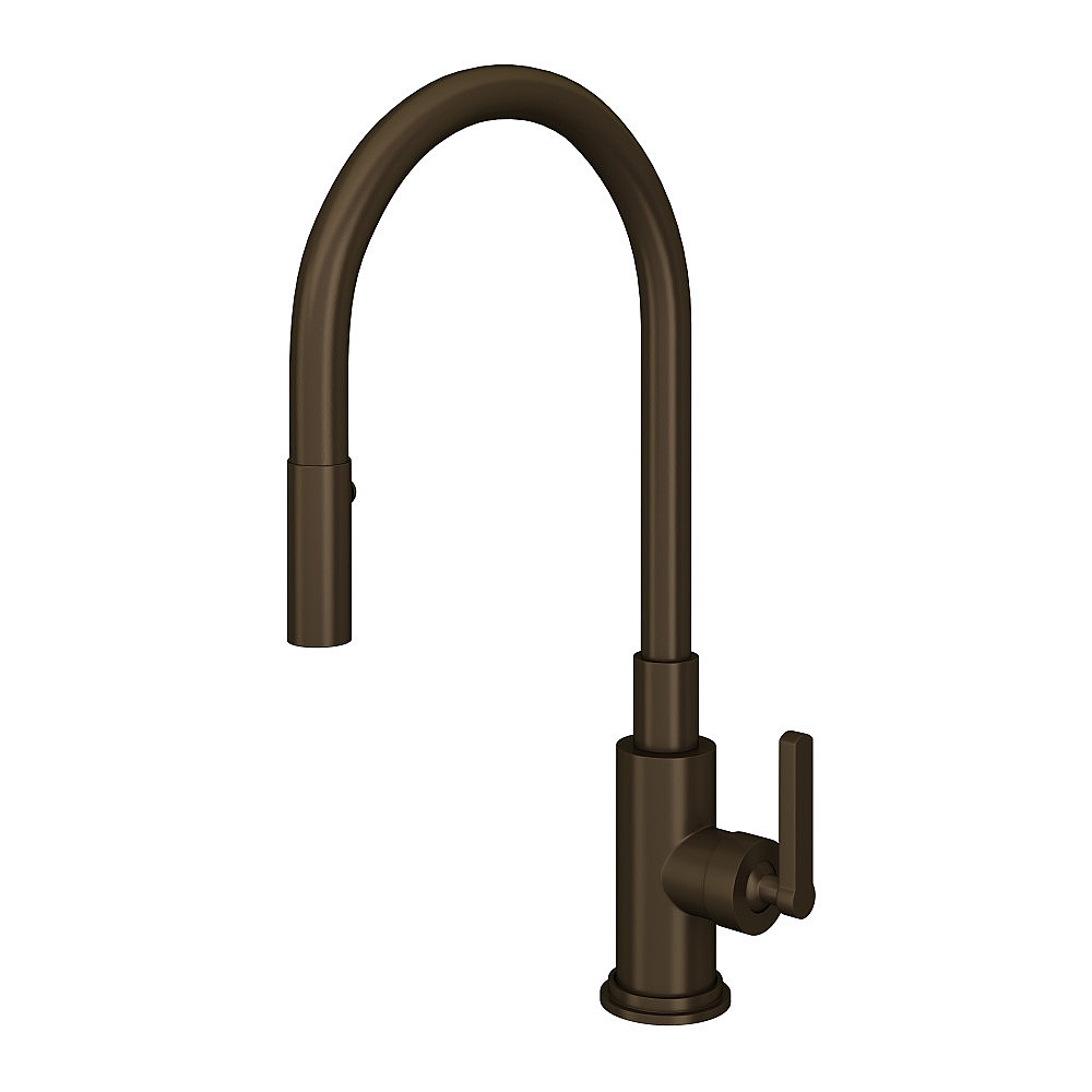 Rohl A3430LMTCB-2 Lombardia® Pull-Down Kitchen Faucet - Tuscan Brass