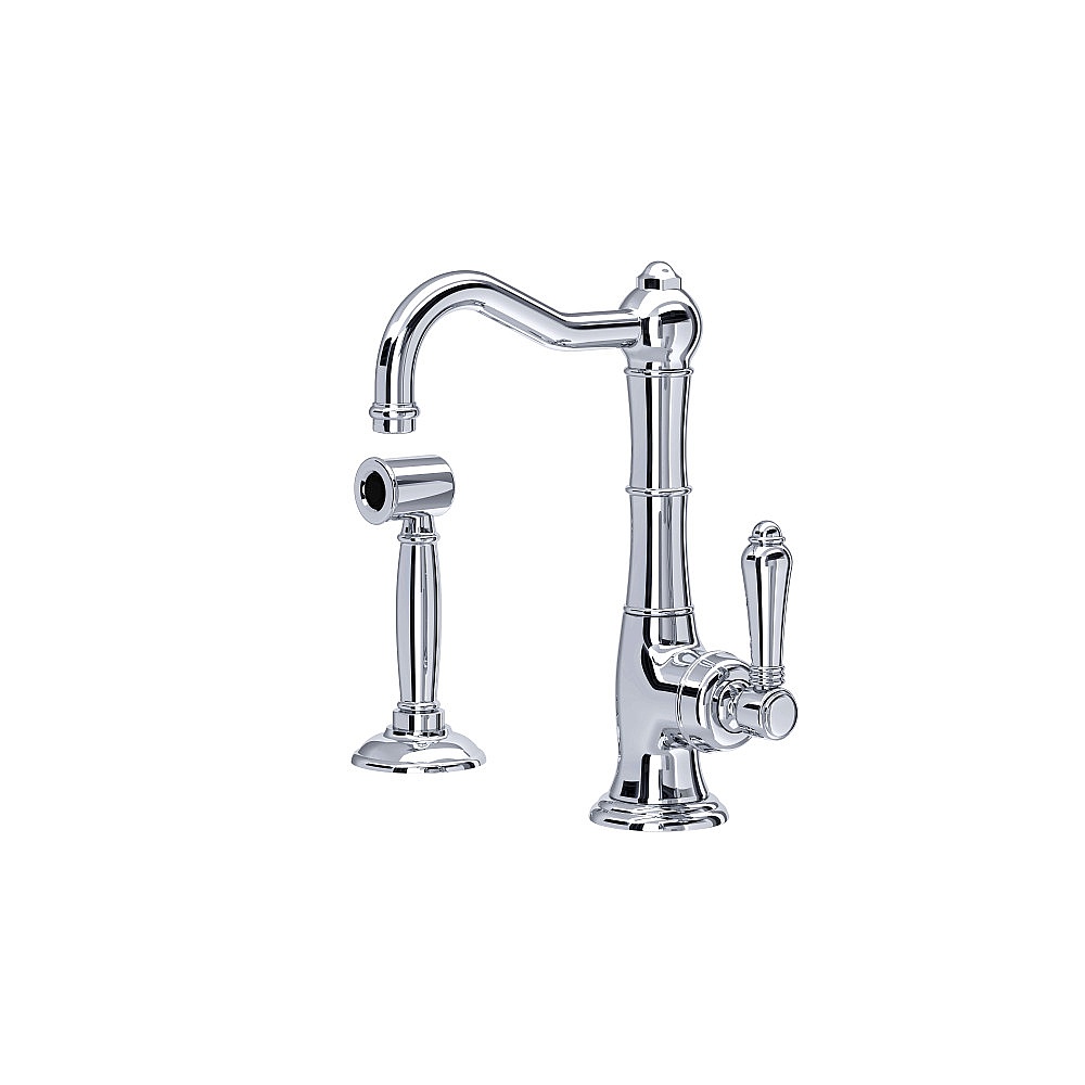 Rohl A3650LMWSAPC-2 Acqui® Kitchen Faucet With Side Spray - Polished Chrome