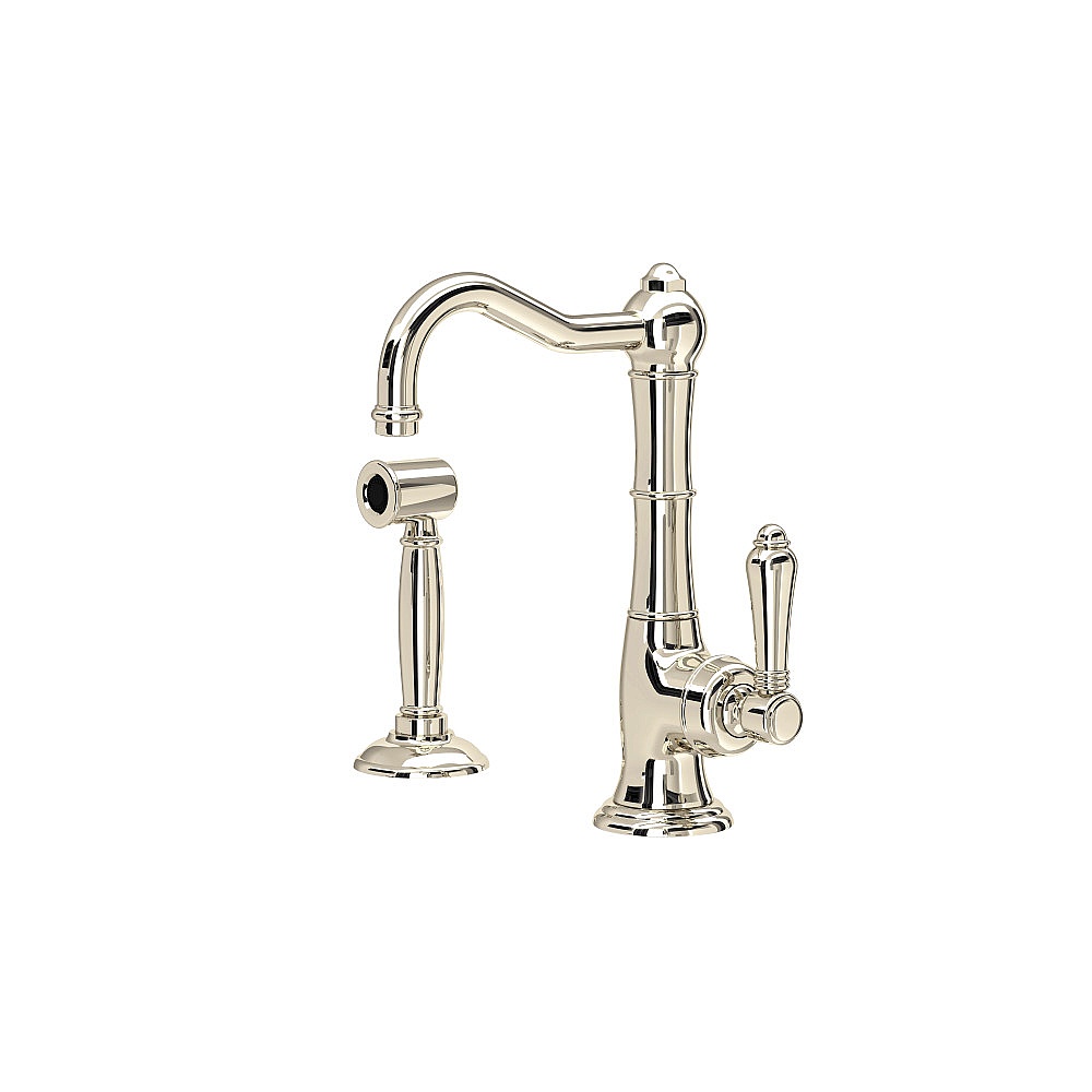 Rohl A3650LMWSPN-2 Acqui® Kitchen Faucet With Side Spray - Polished Nickel
