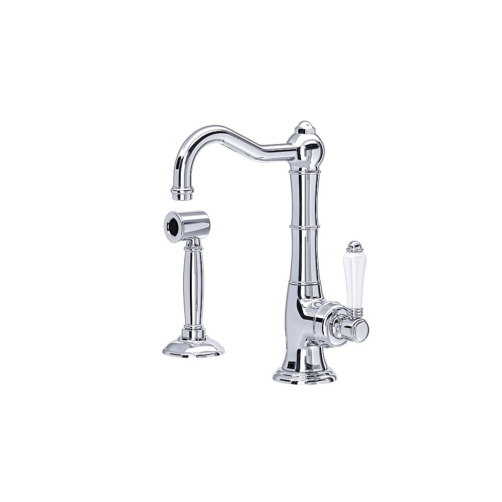 Rohl A3650LPWSAPC-2 Acqui® Kitchen Faucet With Side Spray - Polished Chrome