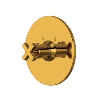 Rohl A4214XMULB Lombardia® 3/4" Thermostatic Trim Without Volume Control - Unlacquered Brass