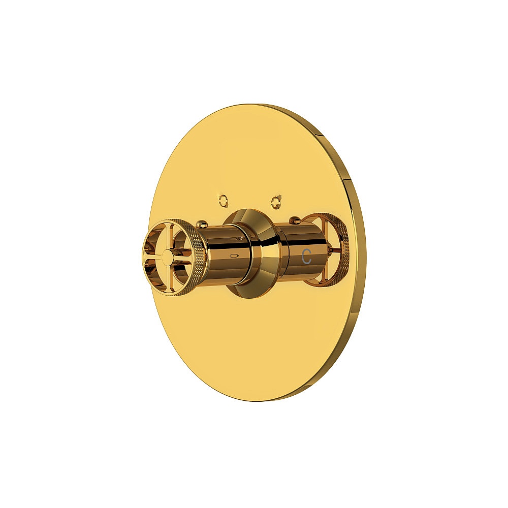 Rohl A4914IWULB Campo™ 3/4" Thermostatic Trim Without Volume Control - Unlacquered Brass