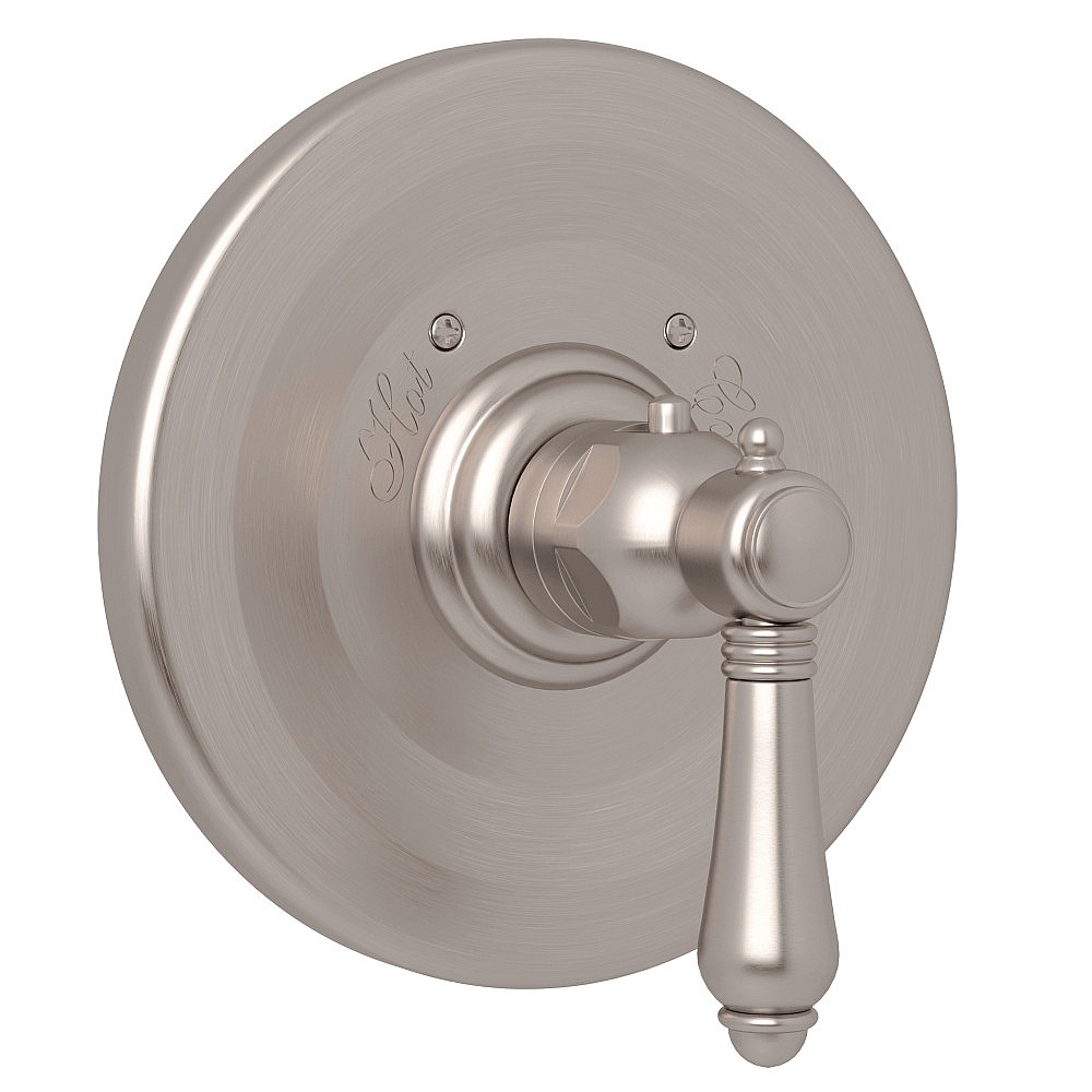 Rohl A4914LMSTN 3/4" Thermostatic Trim Without Volume Control - Satin Nickel