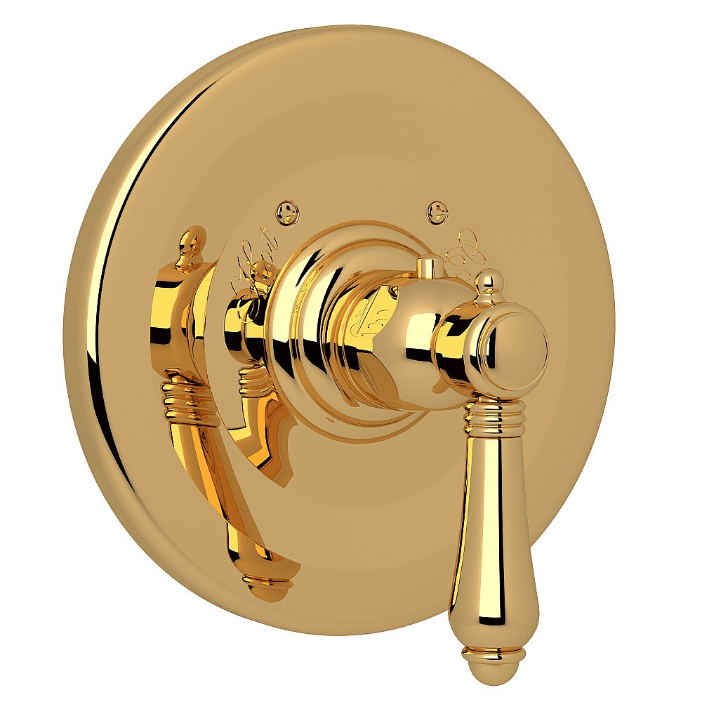 Rohl A4914LMULB 3/4" Thermostatic Trim Without Volume Control - Unlacquered Brass