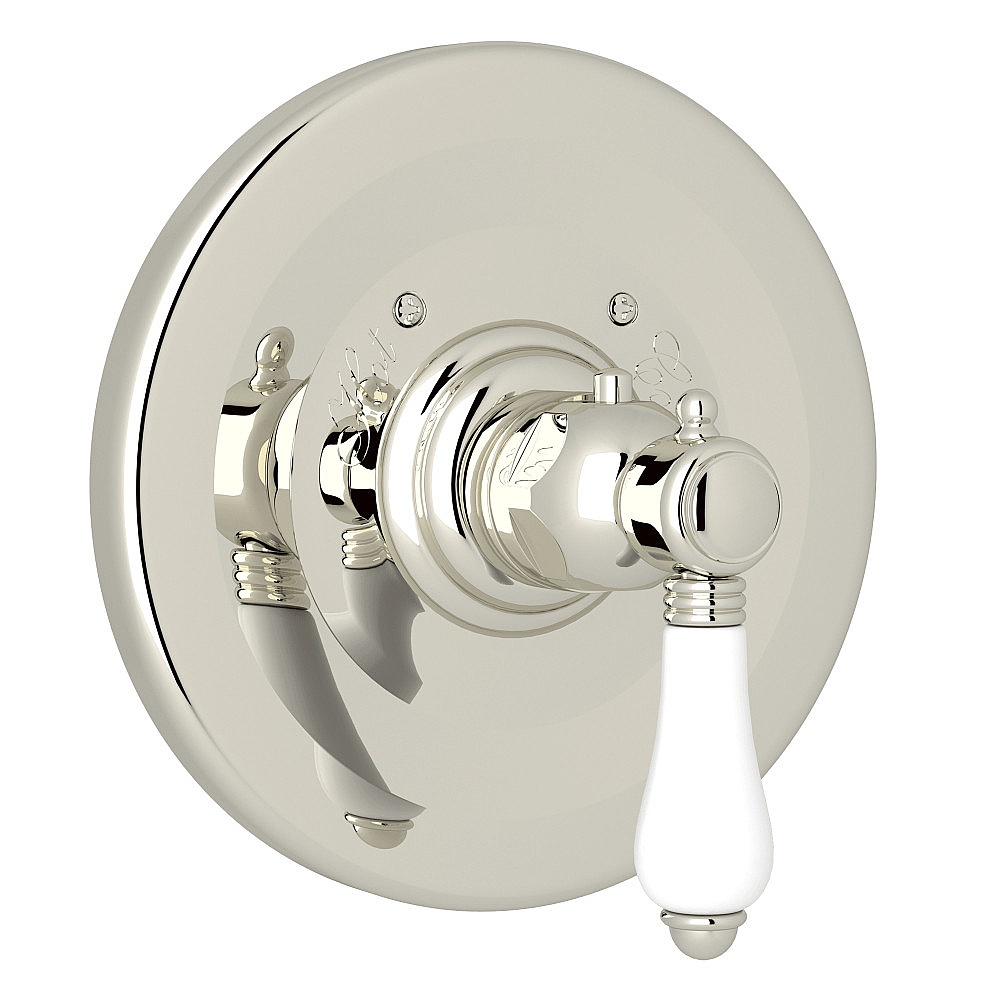 Rohl A4914LPPN 3/4" Thermostatic Trim Without Volume Control - Polished Nickel