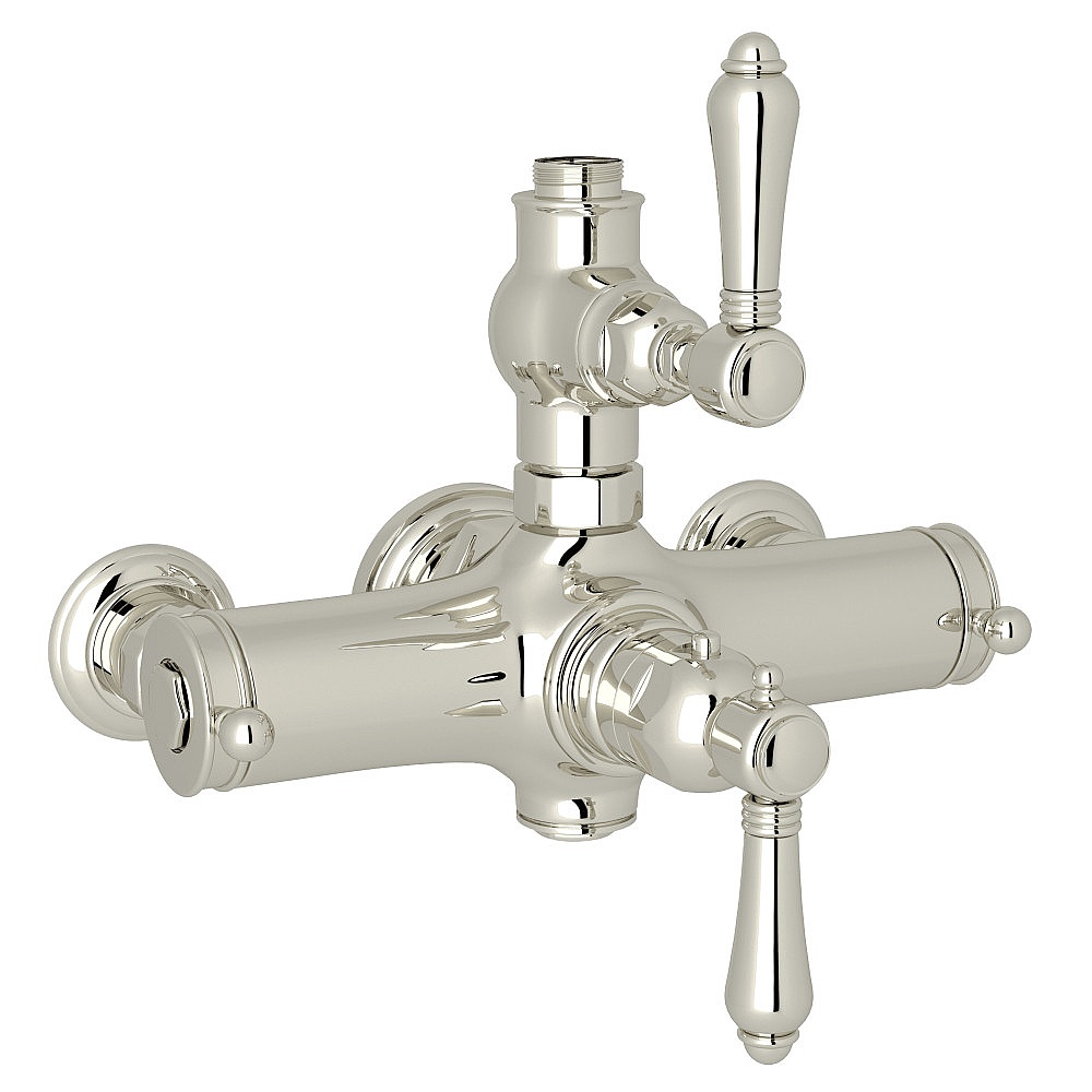 Rohl A4917LMPN Exposed Therm Valve With Volume and Temperature Control - Polished Nickel