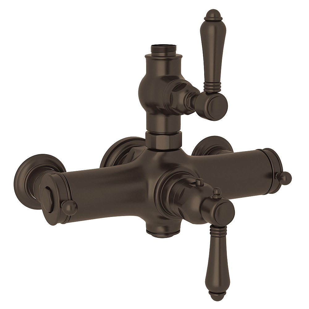 Rohl A4917LMTCB Exposed Therm Valve With Volume and Temperature Control - Tuscan Brass
