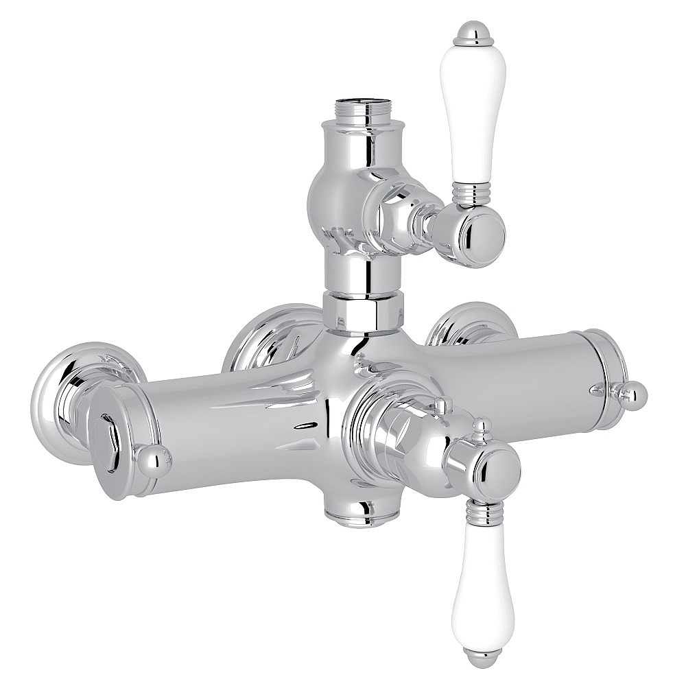 Rohl A4917LPAPC Exposed Therm Valve With Volume and Temperature Control - Polished Chrome