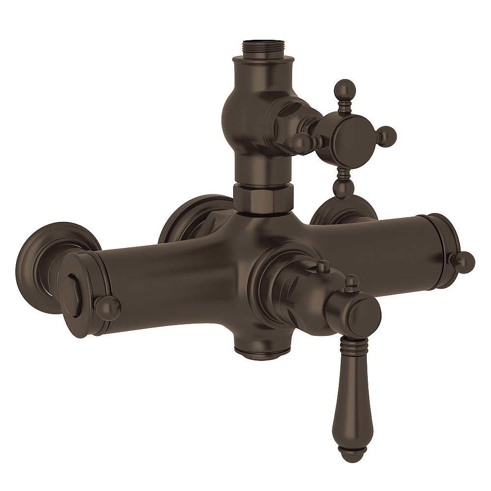 Rohl A4917XMTCB Exposed Therm Valve With Volume and Temperature Control - Tuscan Brass