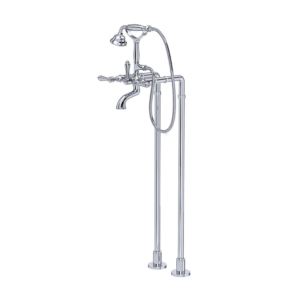 Rohl AKIT1401NLMAPC Floor Mount Tub Filler - Polished Chrome