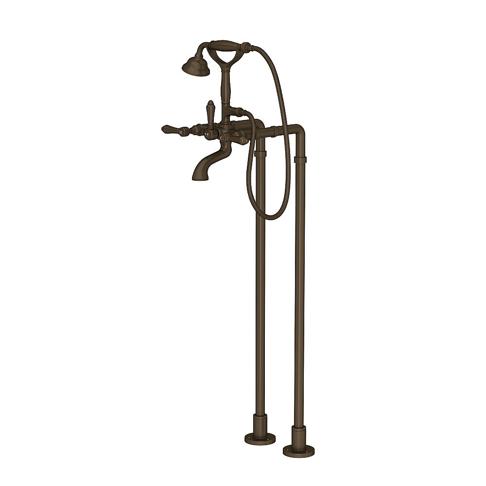 Rohl AKIT1401NLMTCB Floor Mount Tub Filler - Tuscan Brass