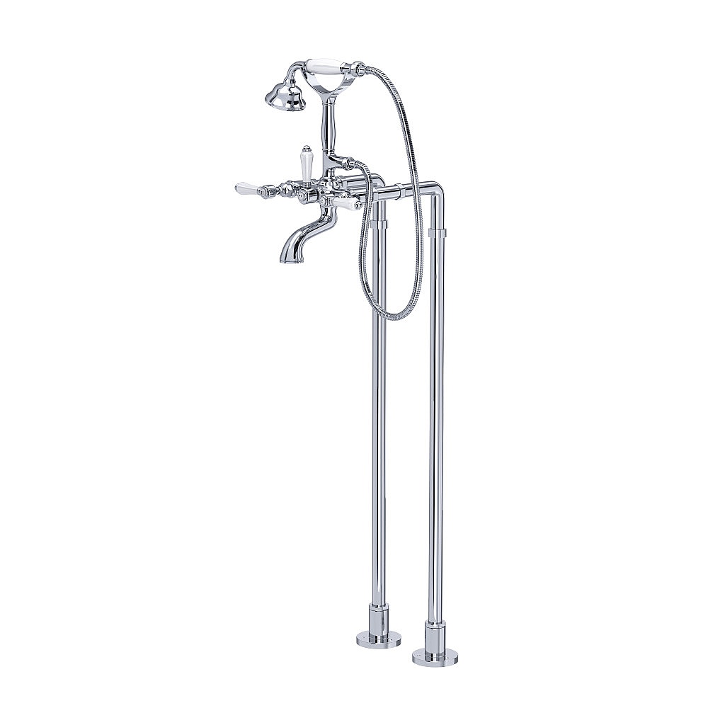 Rohl AKIT1401NLPAPC Floor Mount Tub Filler - Polished Chrome