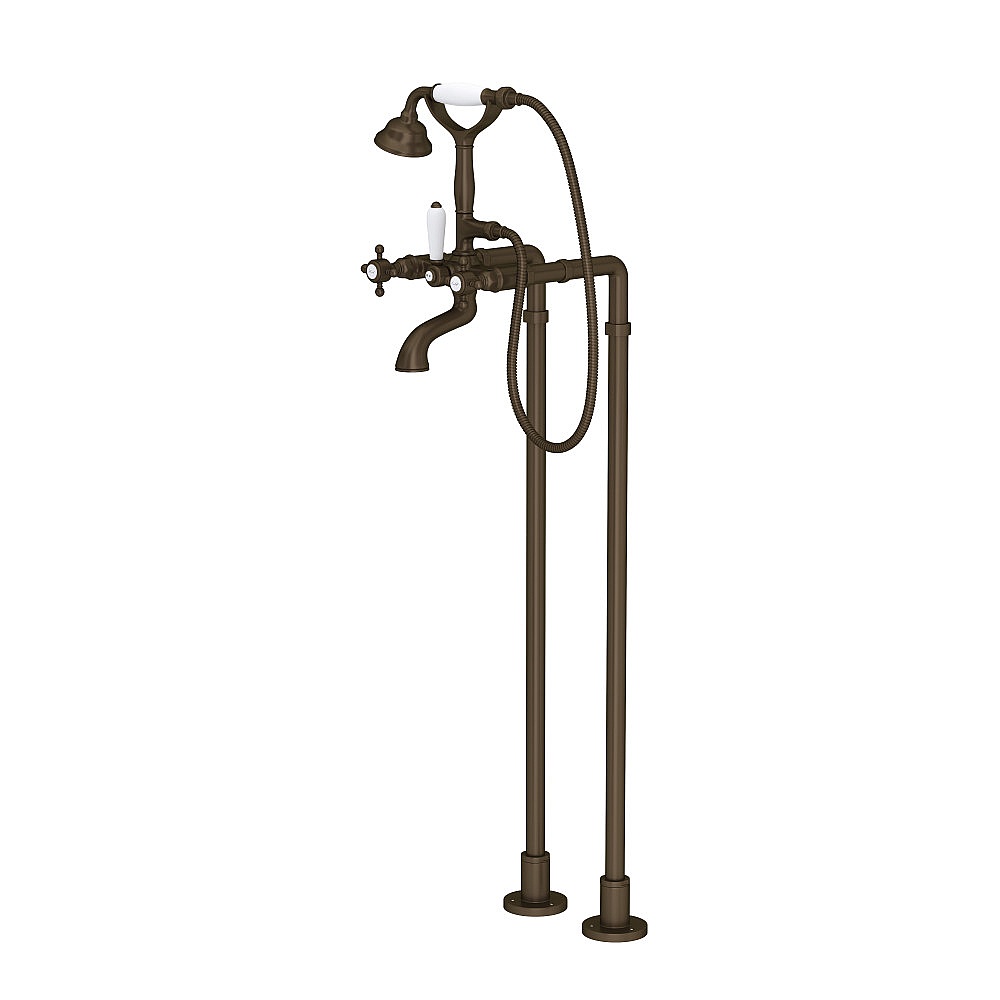 Rohl AKIT1401NXMTCB Floor Mount Tub Filler - Tuscan Brass