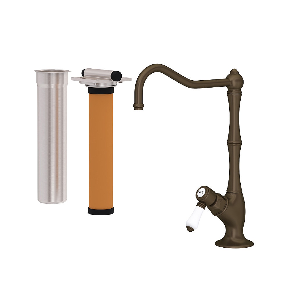 Rohl AKIT1435LPTCB-2 Acqui® Filter Kitchen Faucet Kit - Tuscan Brass