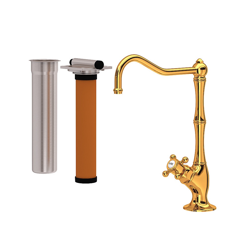 Rohl AKIT1435XMIB-2 Acqui® Filter Kitchen Faucet Kit - Italian Brass