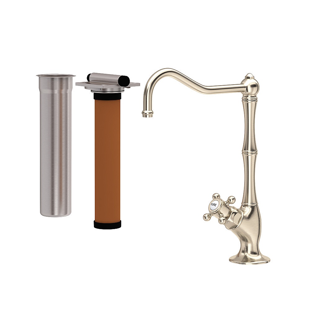 Rohl AKIT1435XMSTN-2 Acqui® Filter Kitchen Faucet Kit - Satin Nickel