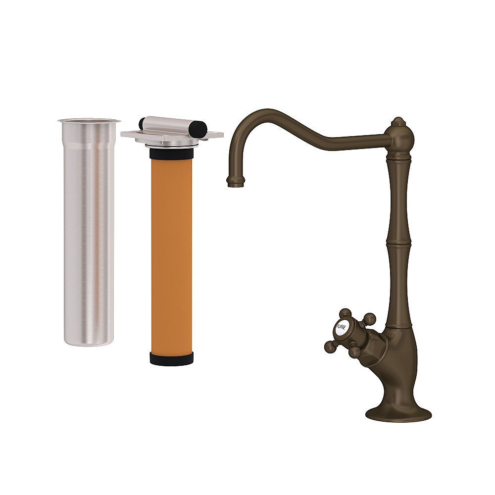 Rohl AKIT1435XMTCB-2 Acqui® Filter Kitchen Faucet Kit - Tuscan Brass