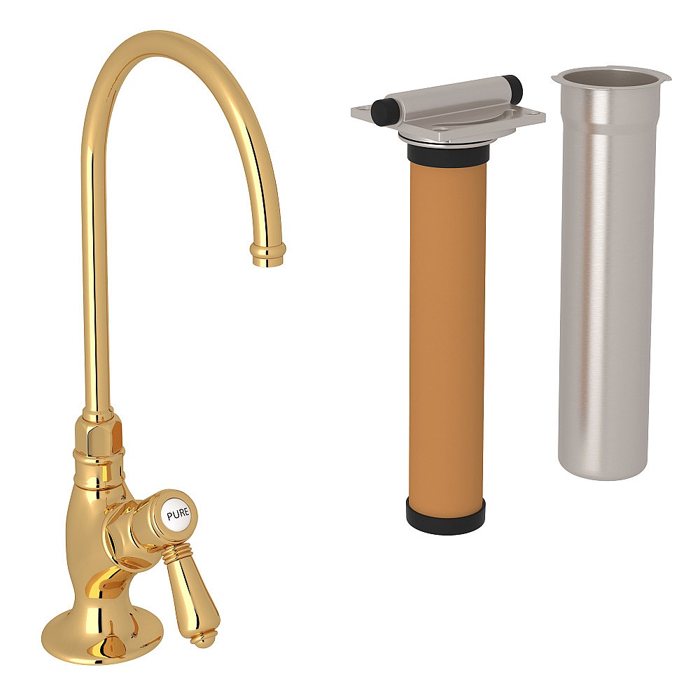 Rohl AKIT1635LMIB-2 San Julio® Filter Kitchen Faucet Kit - Italian Brass