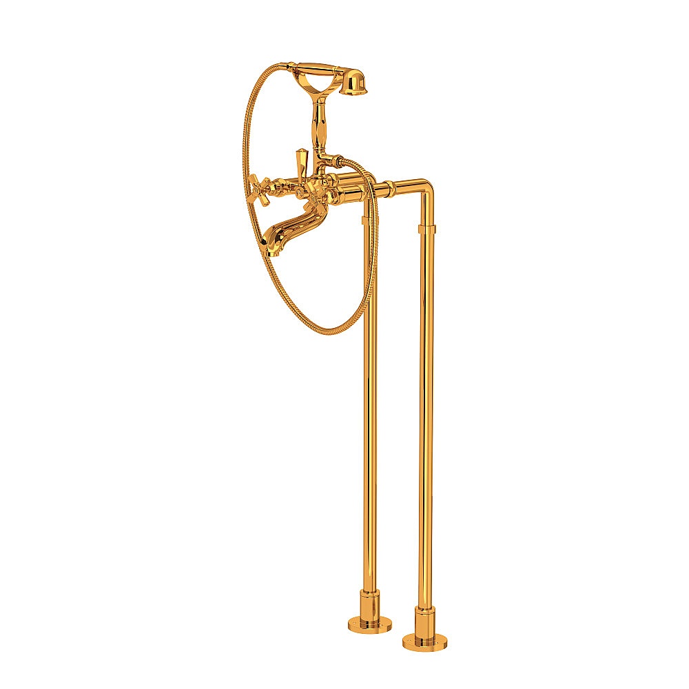 Rohl AKIT1901NXMIB Palladian® Floor Mount Tub Filler - Italian Brass