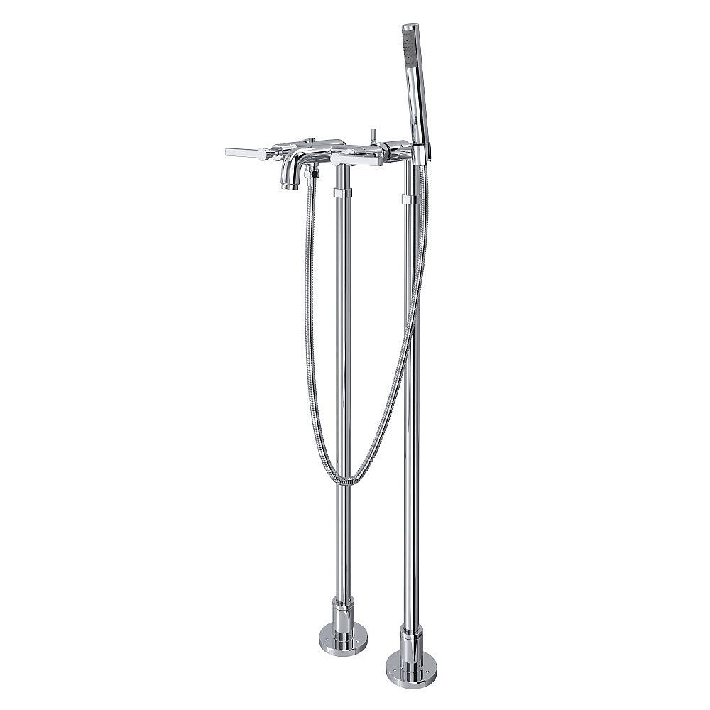Rohl AKIT2202NLMAPC Lombardia® Floor Mount Tub Filler - Polished Chrome