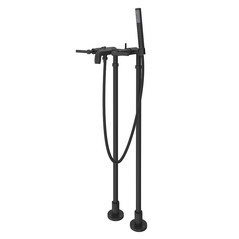 Rohl AKIT2202NLMMB Lombardia® Floor Mount Tub Filler - Matte Black