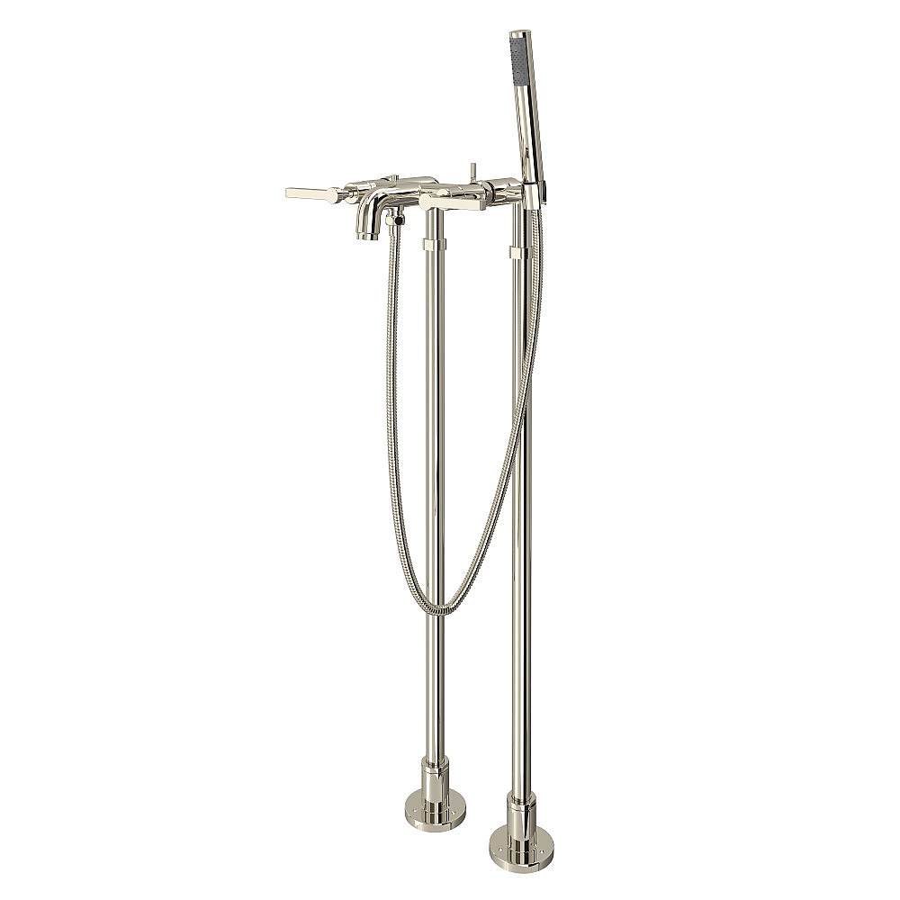 Rohl AKIT2202NLMPN Lombardia® Floor Mount Tub Filler - Polished Nickel