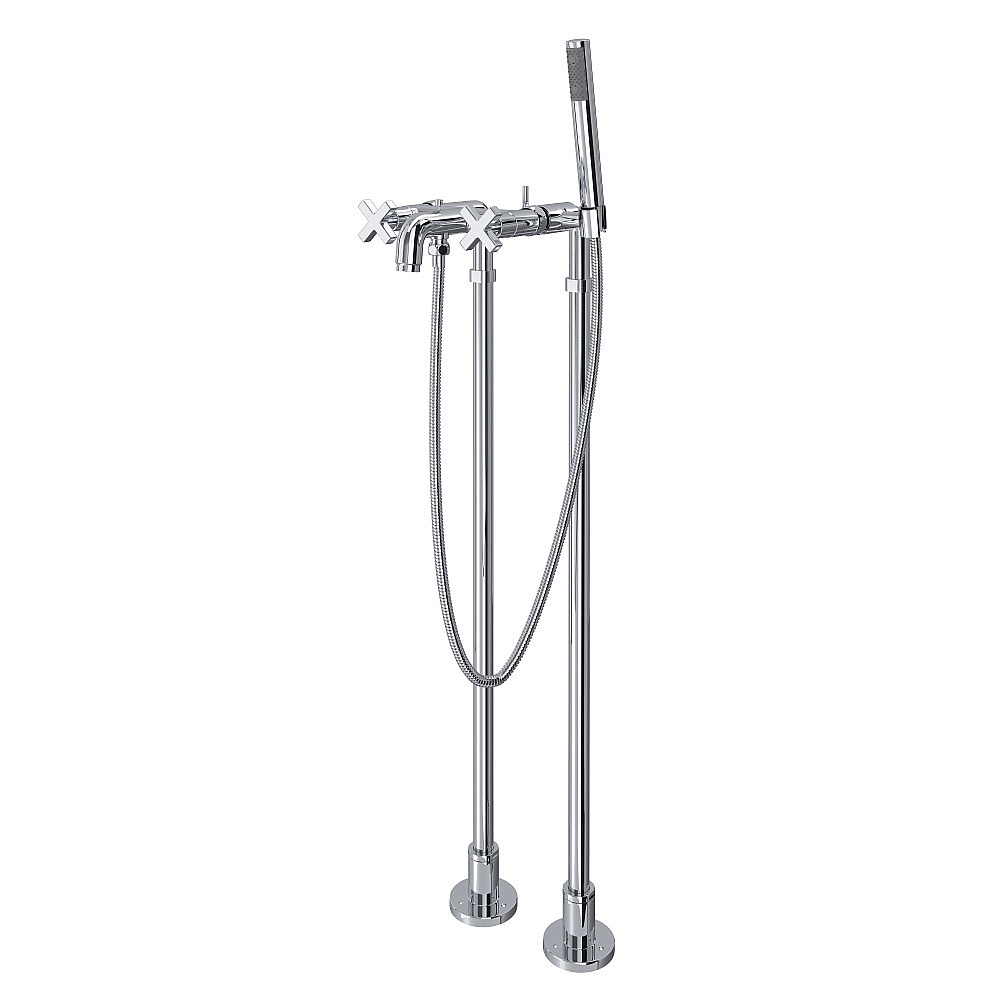 Rohl AKIT2202NXMAPC Lombardia® Floor Mount Tub Filler - Polished Chrome
