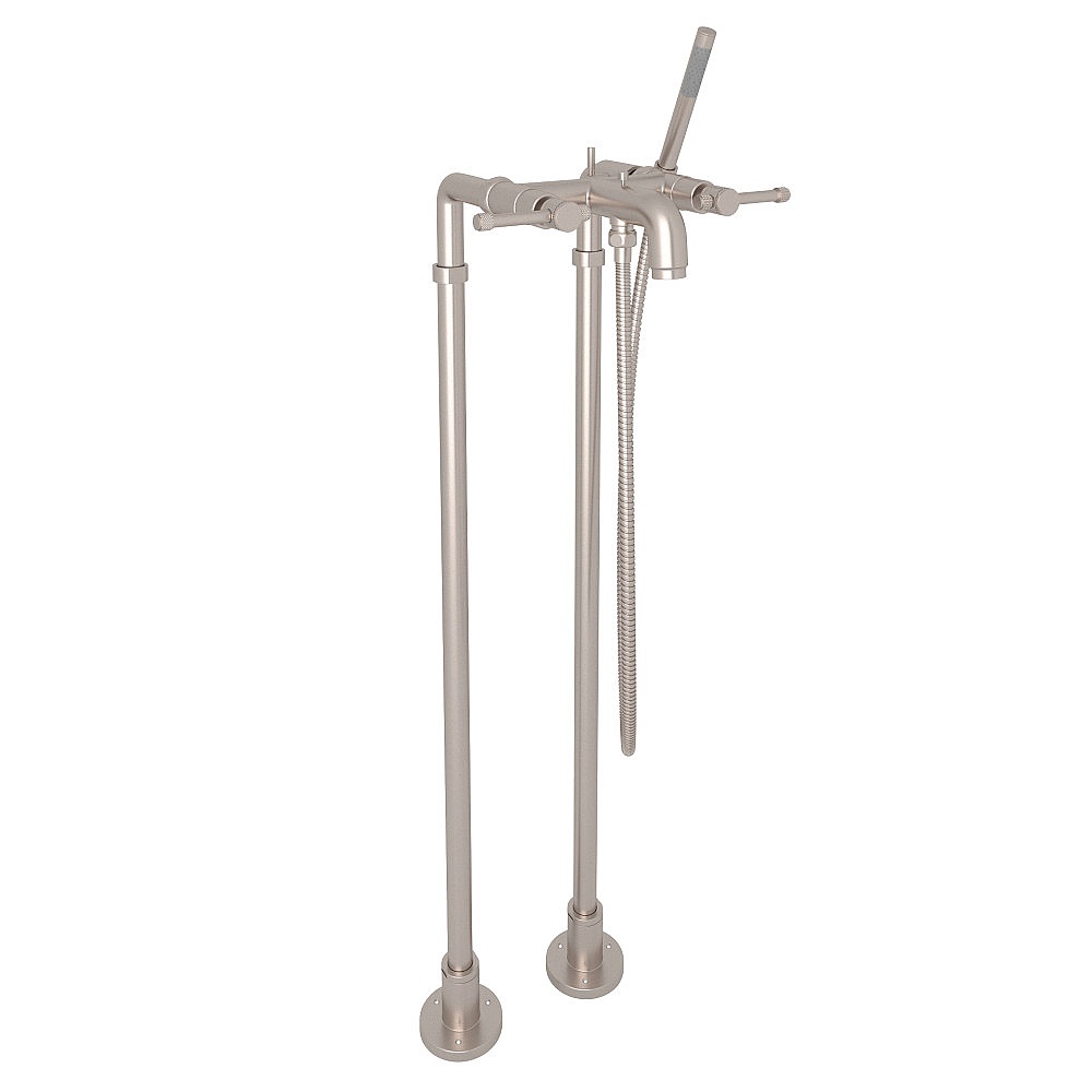 Rohl AKIT3302NILSTN Campo™ Floor Mount Tub Filler - Satin Nickel