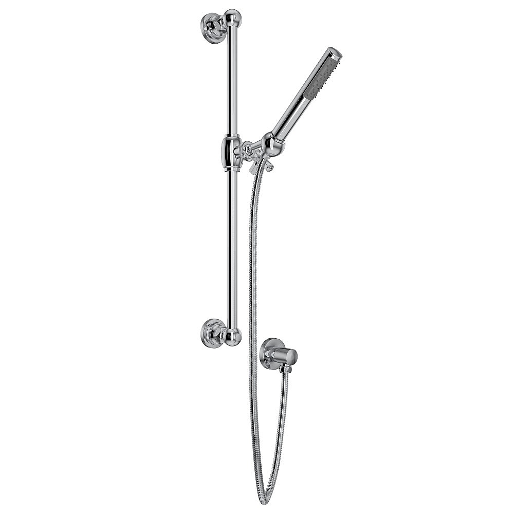 Rohl AKIT8073XMAPC Handshower Set With 21" Slide Bar and Single Function Handshower - Polished Chrome