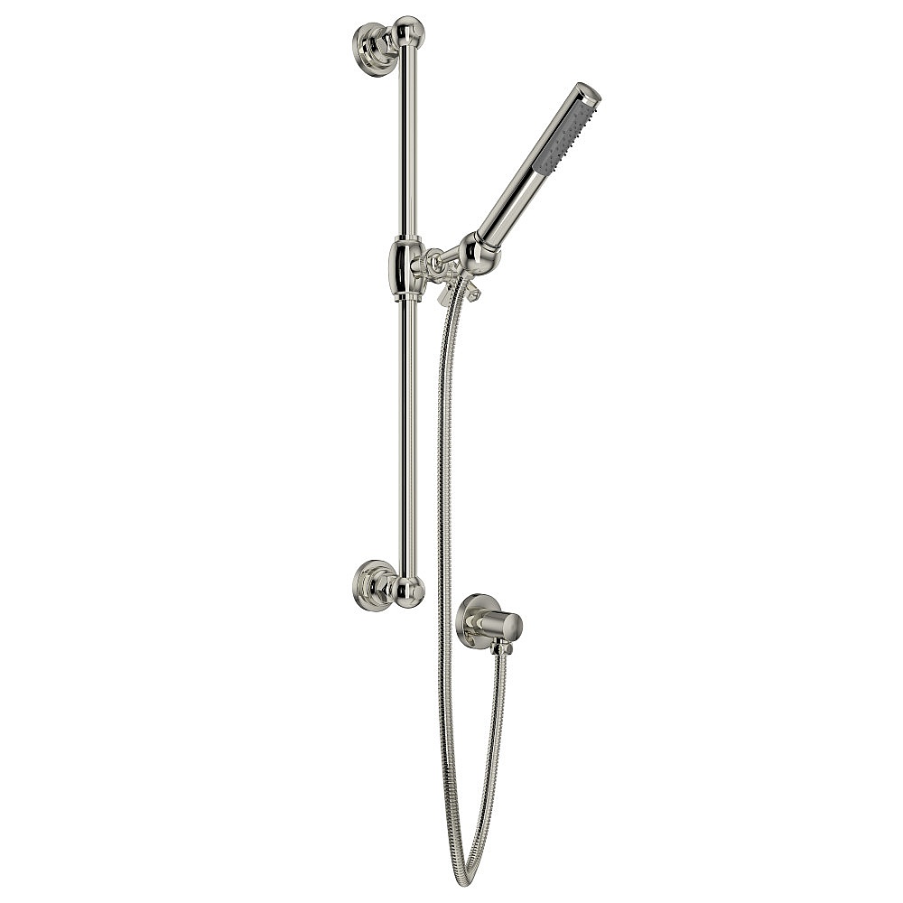 Rohl AKIT8073XMPN Handshower Set With 21" Slide Bar and Single Function Handshower - Polished Nickel