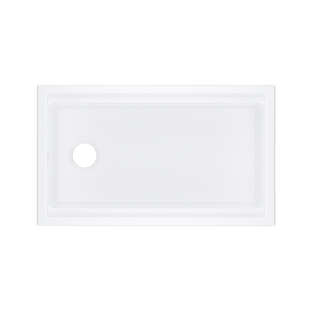 Rohl ALUM3319WS00 Allia™ 33" Fireclay Undermount Chef/Workstation Sink - White