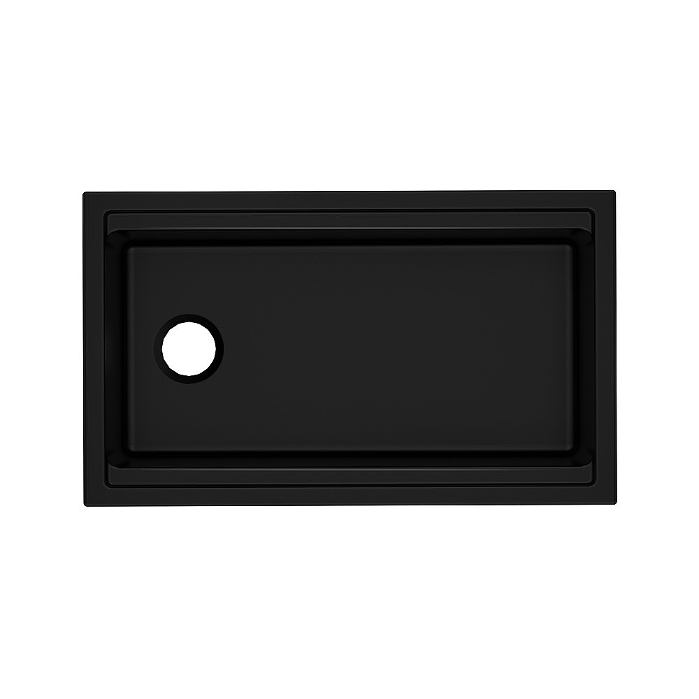 Rohl ALUM3319WS63 Allia™ 33" Fireclay Undermount Chef/Workstation Sink - Satin Black