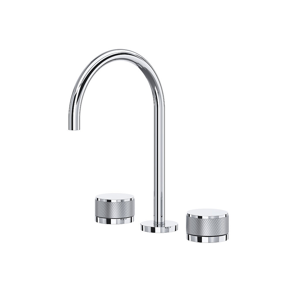 Rohl AM08D3IWAPC Amahle™ Widespread Lavatory Faucet With C-Spout - Polished Chrome
