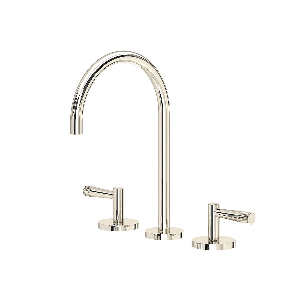 Rohl AM08D3LMPN Amahle™ Widespread Lavatory Faucet With C-Spout - Polished Nickel