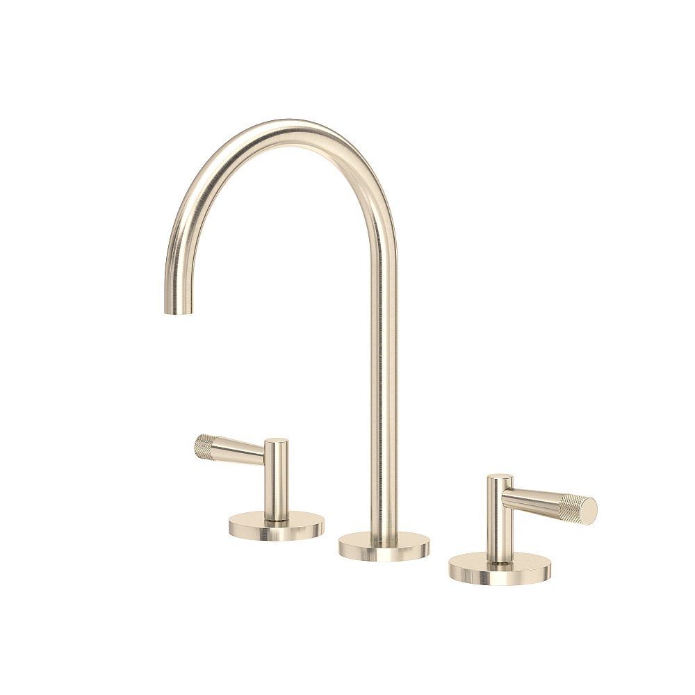 Rohl AM08D3LMSTN Amahle™ Widespread Lavatory Faucet With C-Spout - Satin Nickel