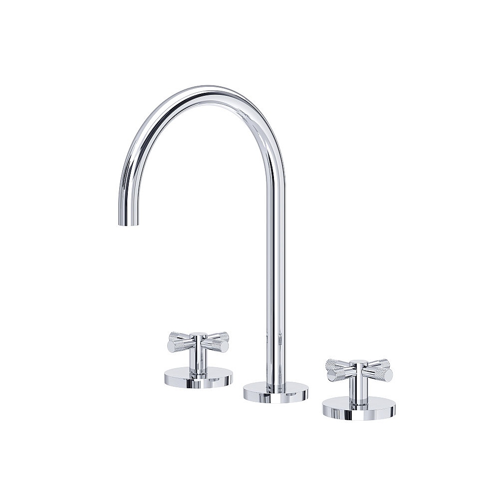 Rohl AM08D3XMAPC Amahle™ Widespread Lavatory Faucet With C-Spout - Polished Chrome