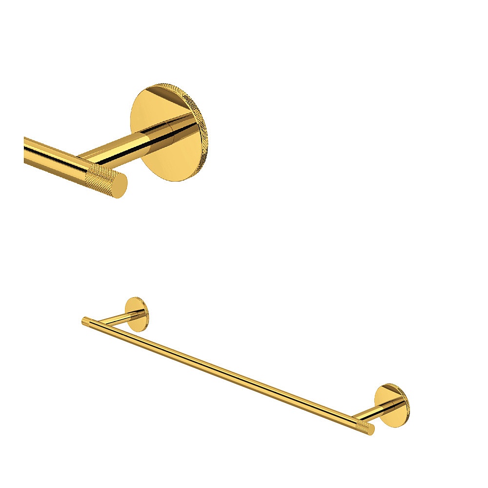 Rohl AM25WTB24ULB Amahle™ 24" Towel Bar - Unlacquered Brass